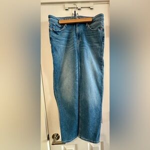 PAIGE Stella Crop Classic Blue Denim Jeans